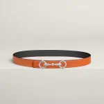 Lady Rider belt buckle & Reversible leather strap 24 mm - Image 2